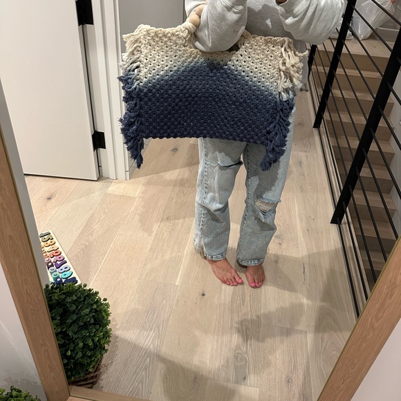 NEW Handmade Macrame Fringe Tote Bag - Picture 7 of 8